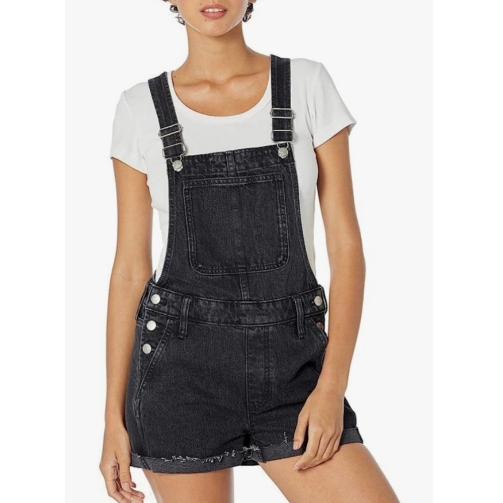 MADEWELL Adirondack dark wash overalls size M